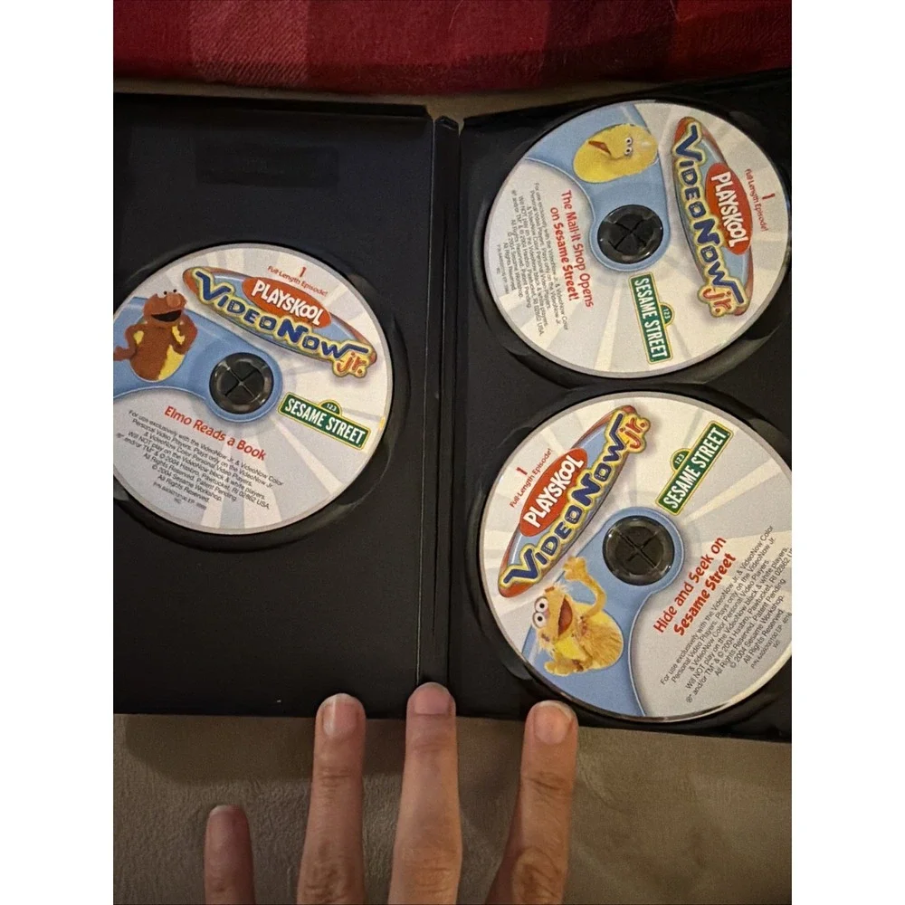 VideoNow Jr. Playskool Sesame Street 3 Disc PVD Set - Big Bird, Elmo -